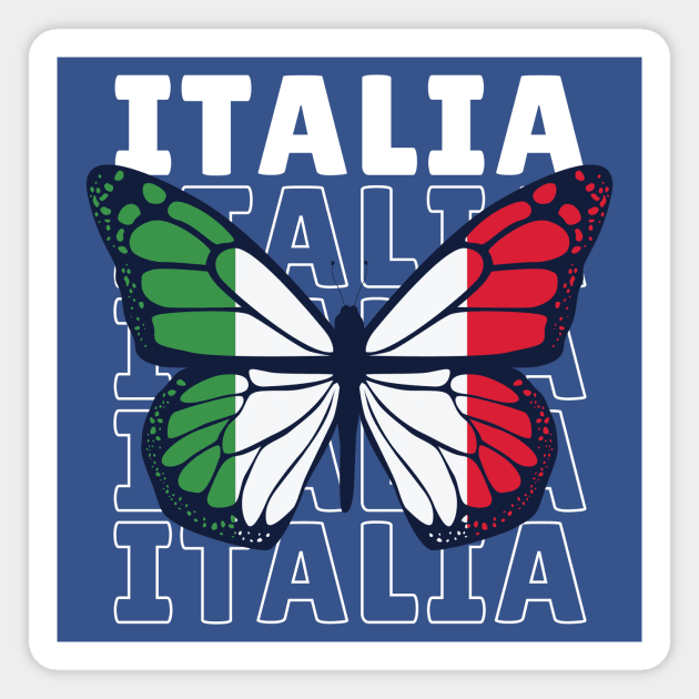 I Love Italy // Italian Flag // Italian Pride Magnet by SLAG_Creative